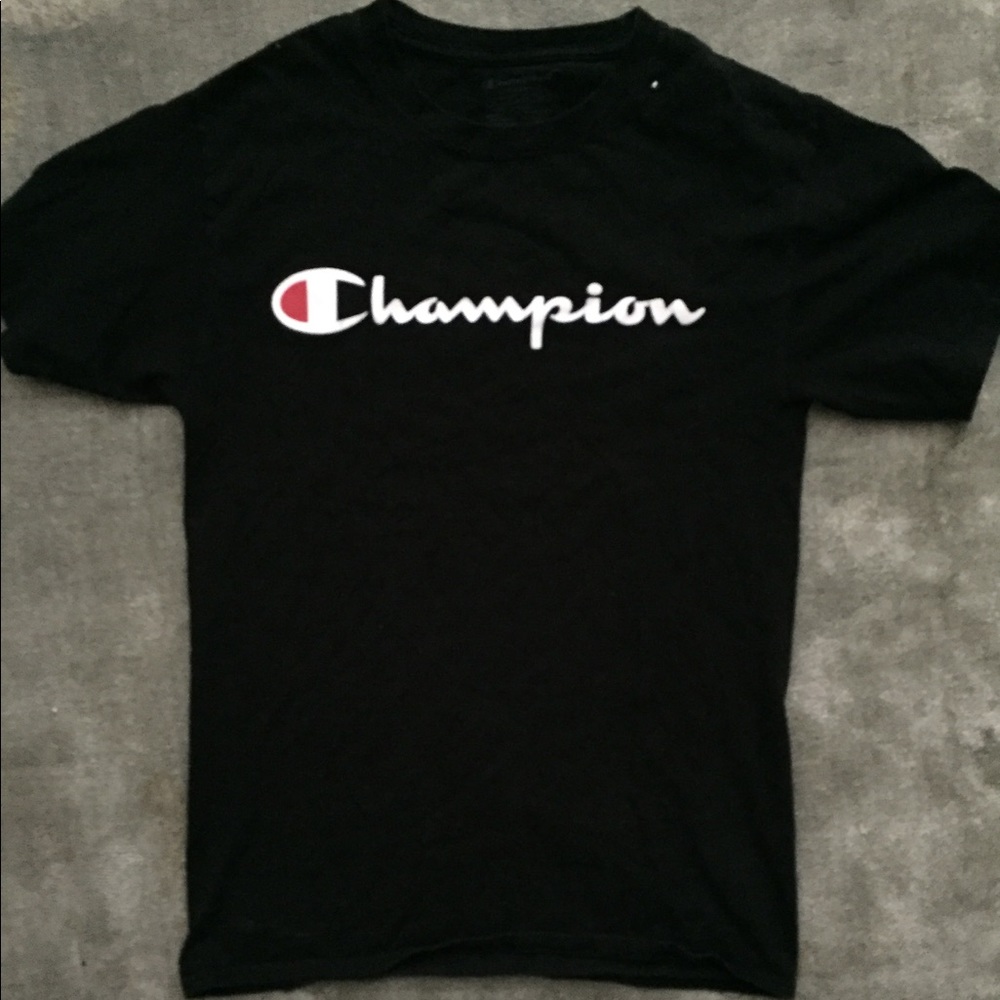 Champion Black T Shirt